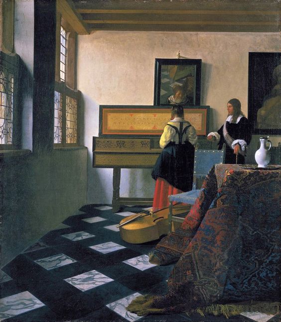 The Music Lesson (1665) by Johannes Vermeer